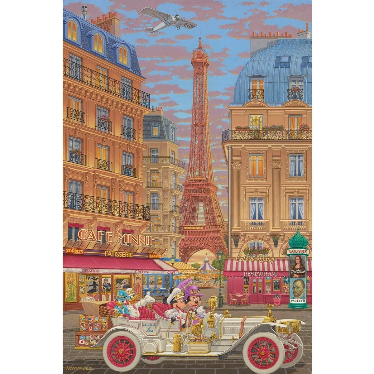 New York to Paris by Manuel Hernandez Signed and Numbered Edition